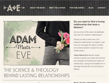 Tablet Screenshot of adammeetseve.com